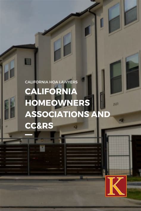 list of california homeowners associations.